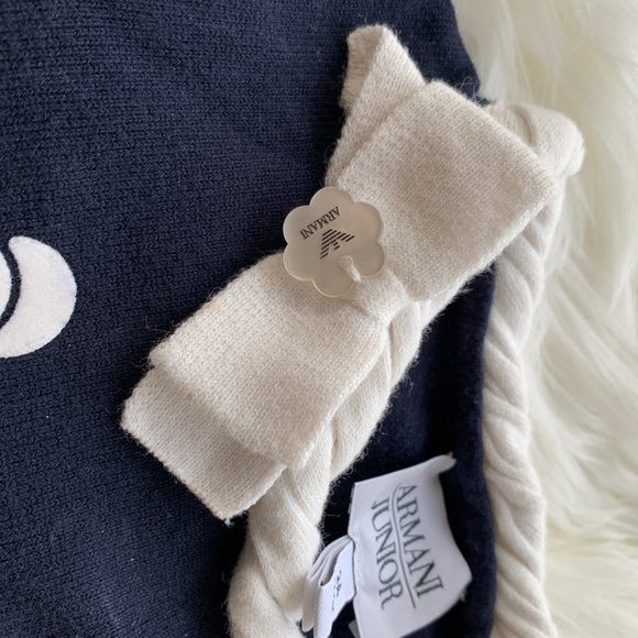 Armani junior knit dress for toddler girl - Picture 4 of 4